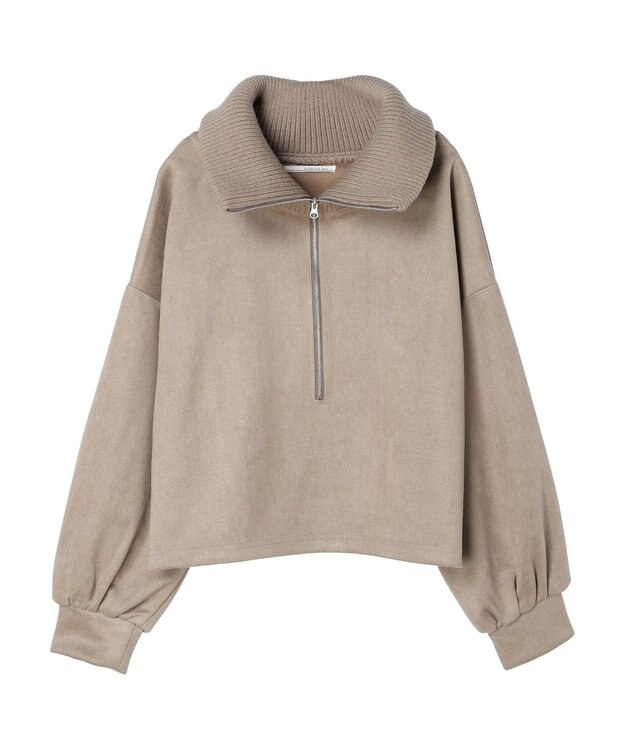 Green Parks ・ＥＬＥＮＣＡＲＥ　ＤＵＥ　スエードポンチハーフＺＩＰ Gray Beige