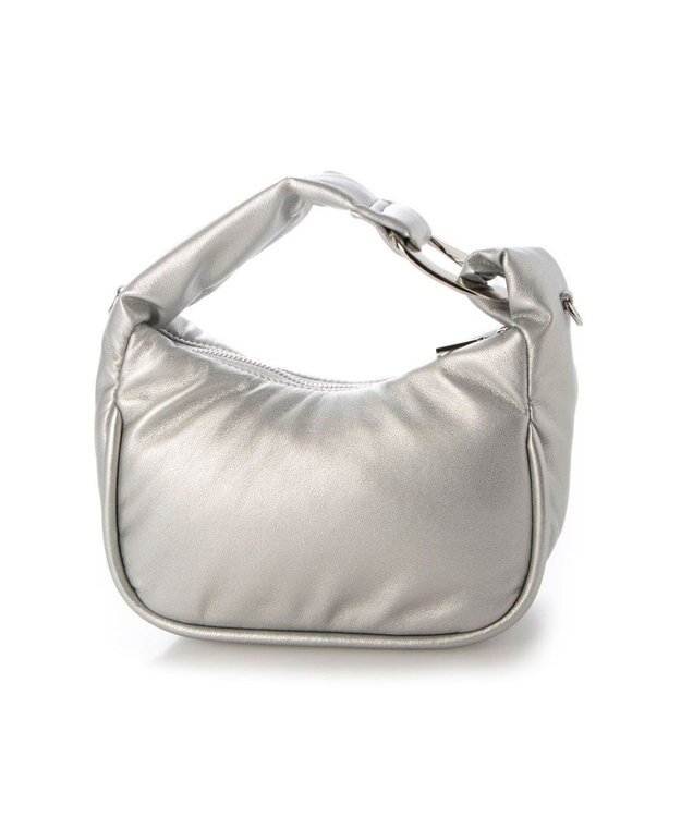 UNBILLION 【テレビ ドラマ着用アイテム】カシュカシュ cachecache / メタルアクセントパフィミニショルダー シルバー