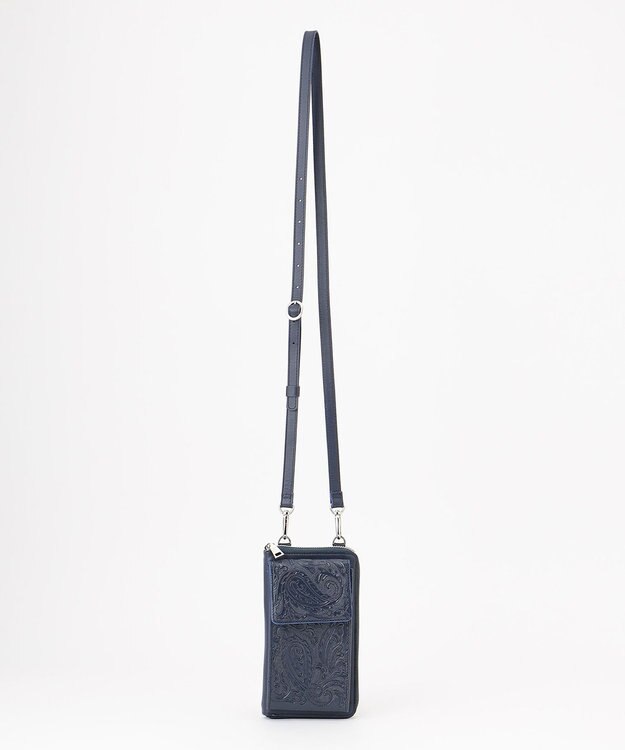 GRACE CONTINENTAL LeatherMobileBag ネイビー