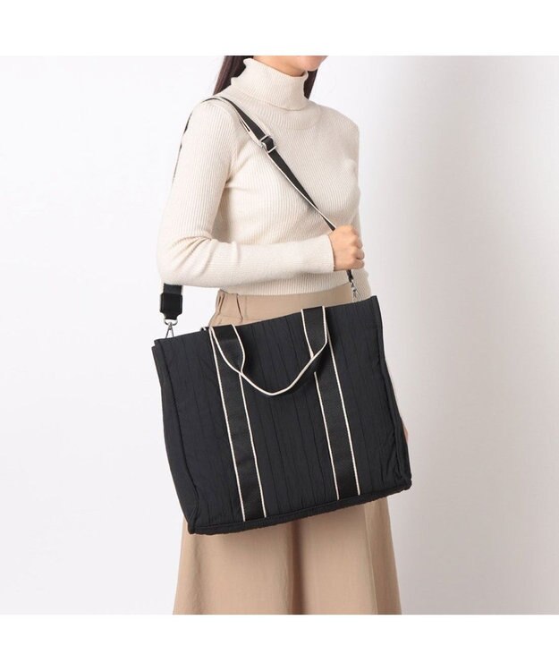 UNBILLION カシュカシュ cachecache / ボンディングスクエアビッグトート ブラック