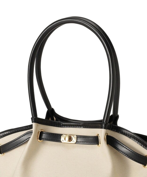 AMERICAN HOLIC 【2点SET】ベルトラウンドトートバッグ Off White