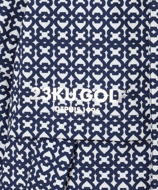 23区GOLF 【WOMEN】モノグラム ポケッタブルレインブルゾン ネイビー系5