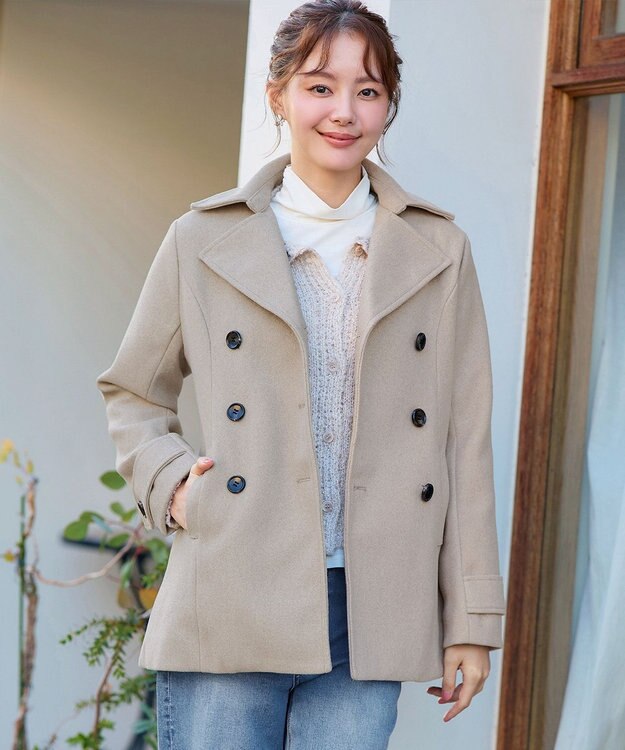 Tiaclasse ショートトレンチコート ベージュ