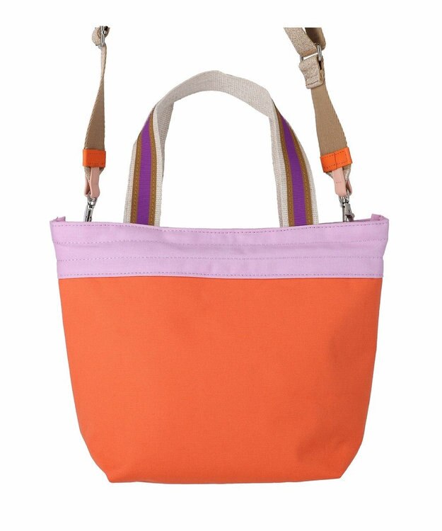 tsumori chisato CARRY キラミックスコンビ トートバッグ 2wayショルダー ネコ Sサイズ オレンジ