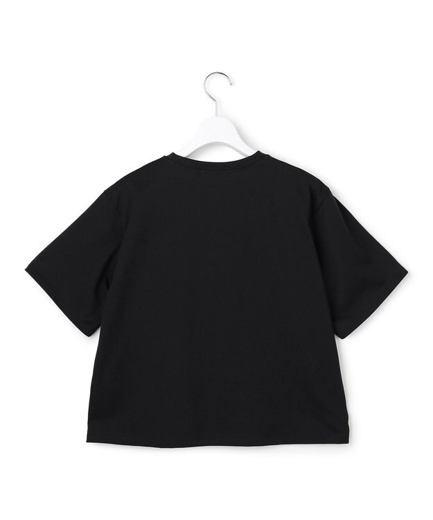 ICB クロップド ロゴTEE（フォトプリント） ブラック