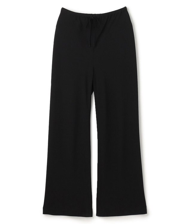 BEIGE， 【洗える・STORY 10月号掲載】FLEUR / ウエストゴムイージーワイドパンツ Black