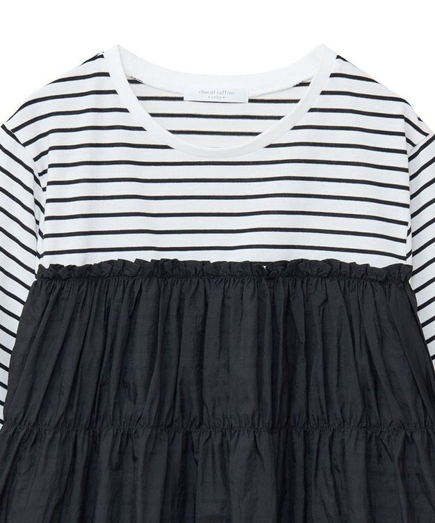 Green Parks シャーリングドッキングプルオーバー Black