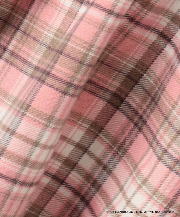 ANY KIDS 【マイメロディ＆クロミ×ANY KIDS】チェック ジャンパースカート ピンクチェック×マイメロディ