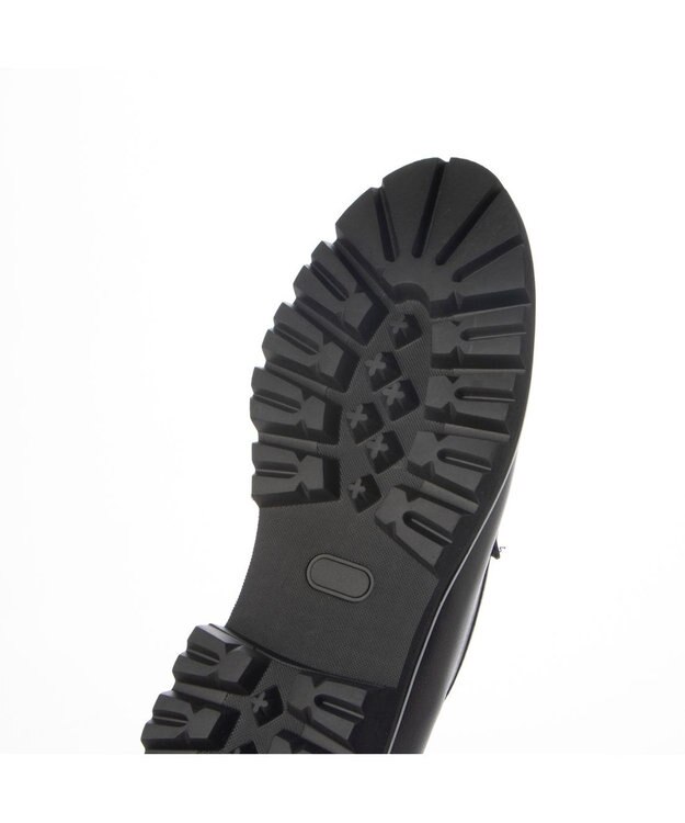 ing <ing>タンクソールモカデザインローファー ブラック