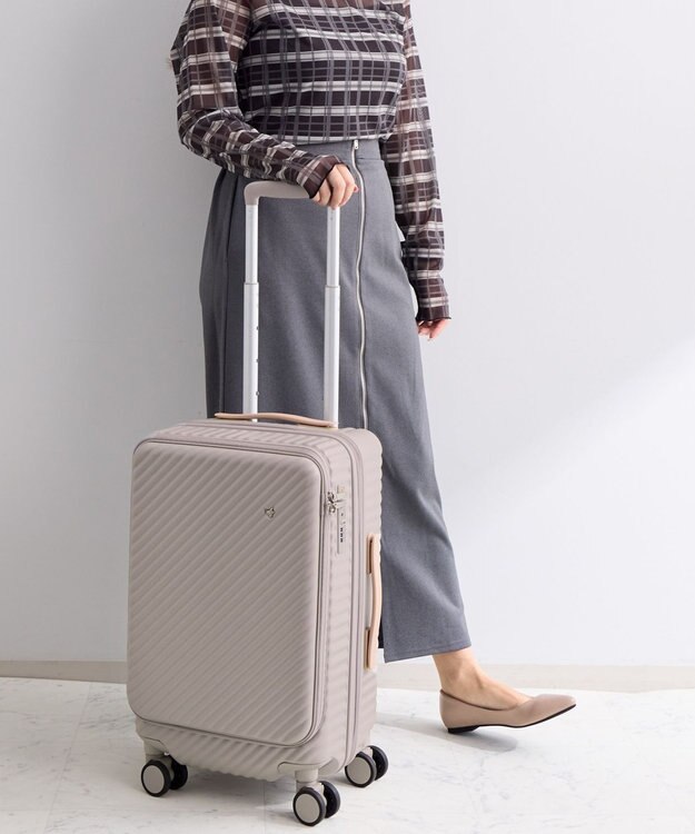 ACE BAGS & LUGGAGE HaNT ココント スーツケース 36L 機内持込 フロントポケット付 05511 ハント フォグ・モーブ