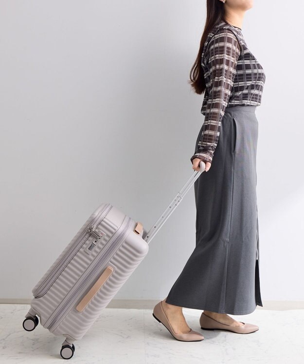 ACE BAGS & LUGGAGE HaNT ココント スーツケース 36L 機内持込 フロントポケット付 05511 ハント フォグ・モーブ