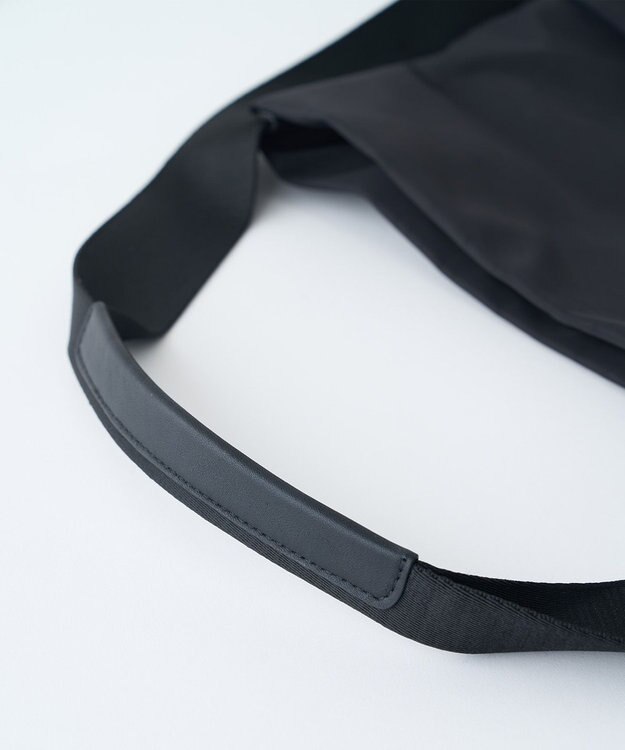 MIYABIYA LAQUOH【撥水加工】ミニマルナイロンワンショルダー (L) ブラック