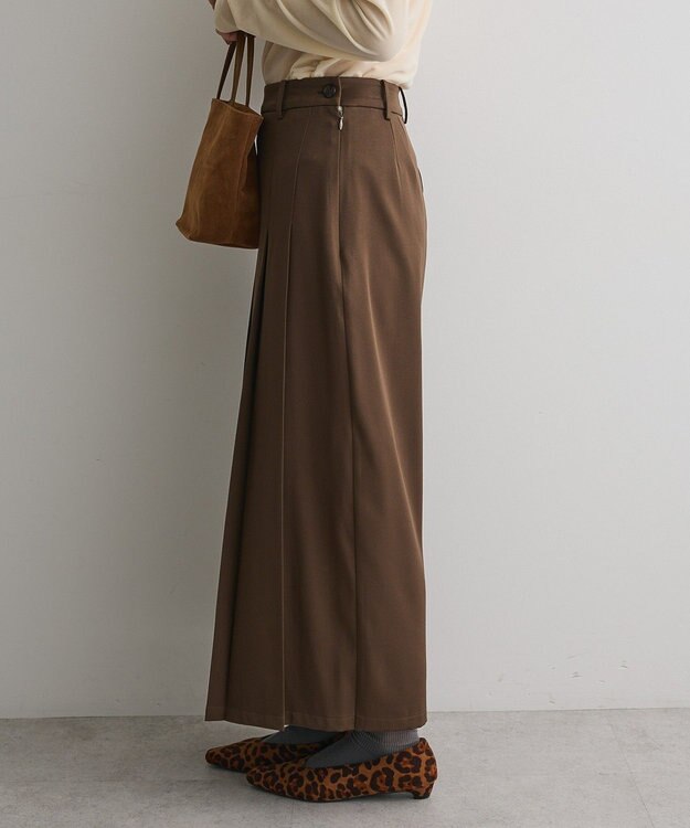 CRAFT STANDARD BOUTIQUE フロントプリーツスカート Brown