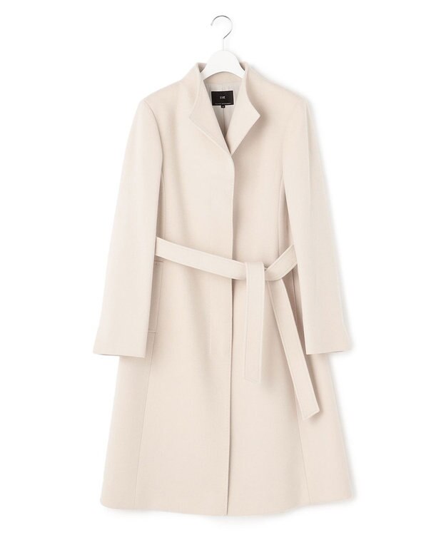 23区 S ウールカシミヤビーバー スタンドカラー コート ベージュ系