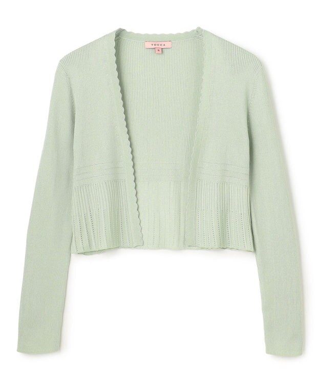 TOCCA EYELET AJISAI ボレロ ライトグリーン系