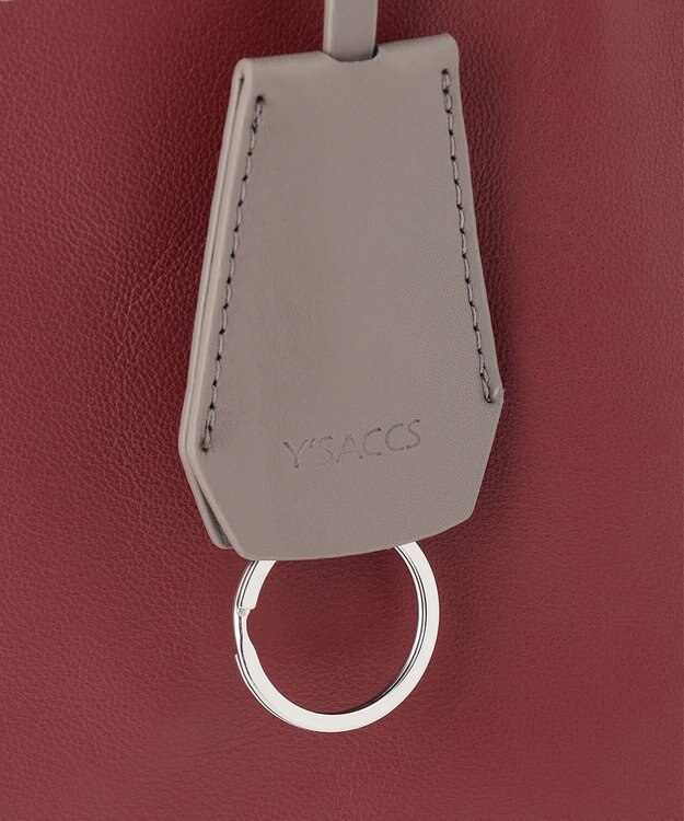 Y'SACCS イザック　イタリアンシープマルチウェイトートバッグ ワイン