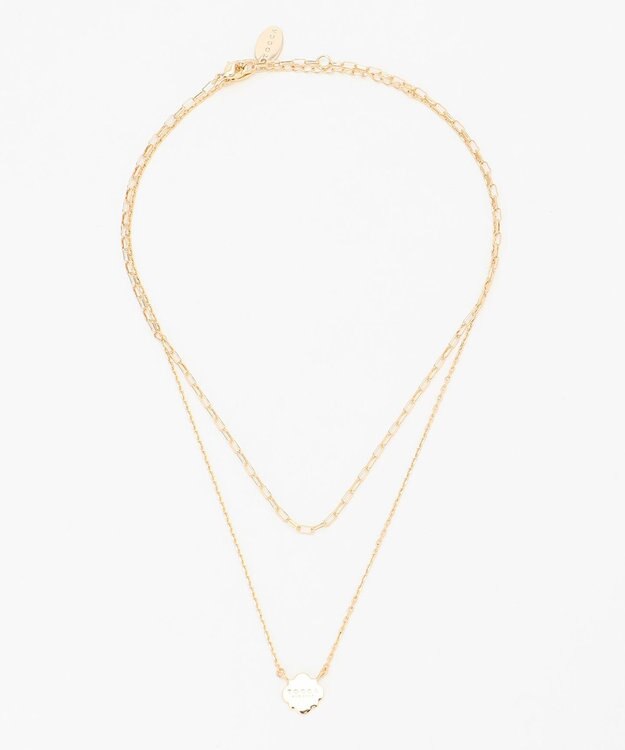 TOCCA LOGO CLOVER LAYERED NECKLACE ネックレス ゴールド系