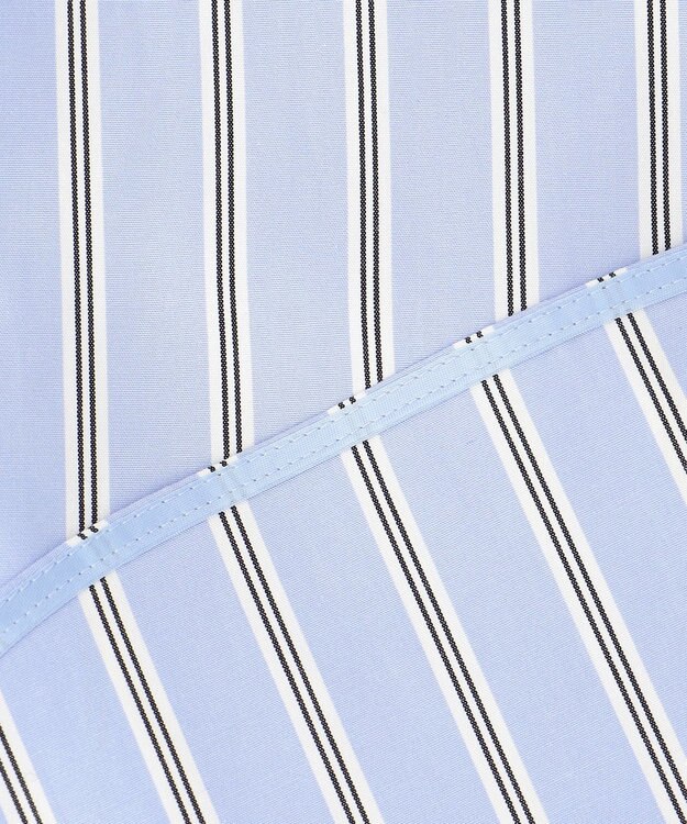 BEIGE， 【洗える】CROIX / コットンボウタイブラウス Sax St