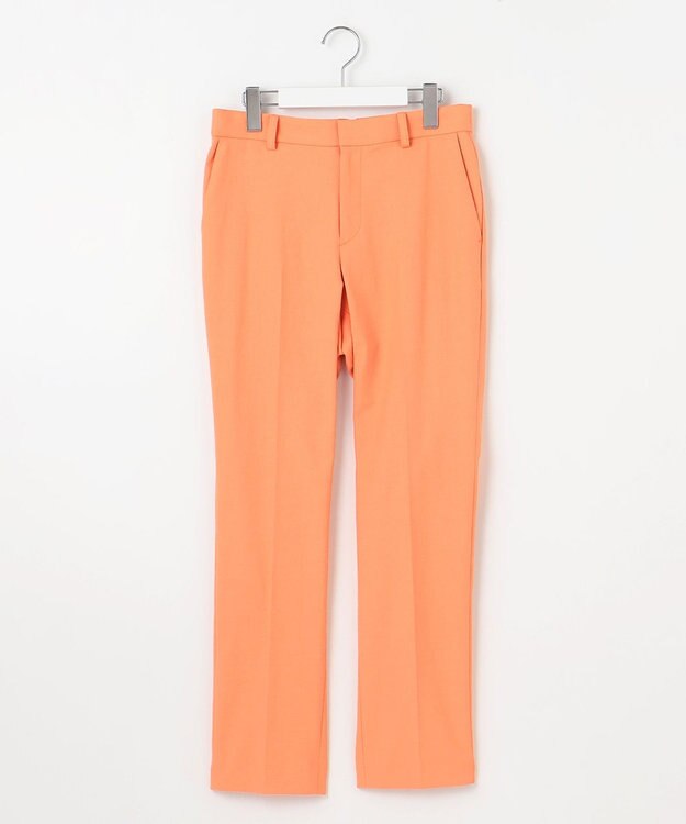 自由区 L 【接触冷感・UVカット・吸水速乾・洗える】シェルタリングテーパード パンツ オレンジ