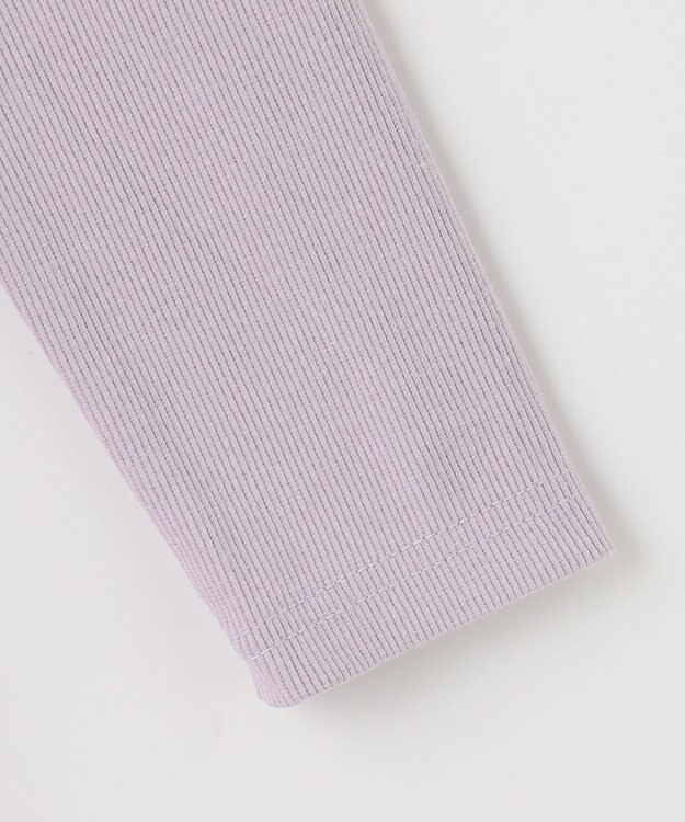 ANY KIDS 花柄ドッキングチュールワンピース ラベンダー系