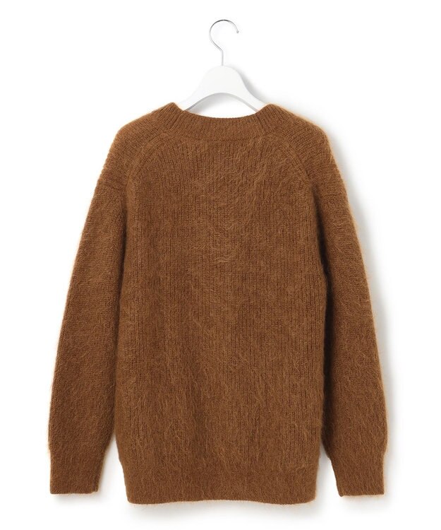 23区 リッチモヘア Vネック カーディガン キャメル系