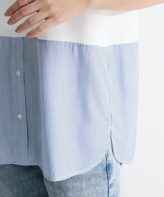 Green Parks シャツドッキングタンクトップ Stripe