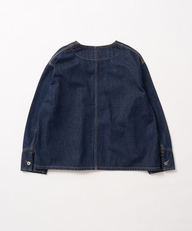 AMERICAN HOLIC ノーカラーデニムカバーオール One Wash