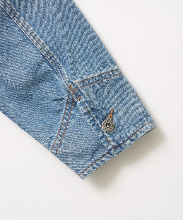 AMERICAN HOLIC ノーカラーデニムカバーオール Light Indigo