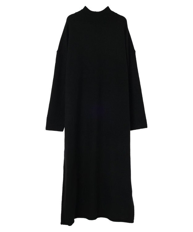 earth music&ecology ＦＬＵＦＦＹハイネックワンピース Black