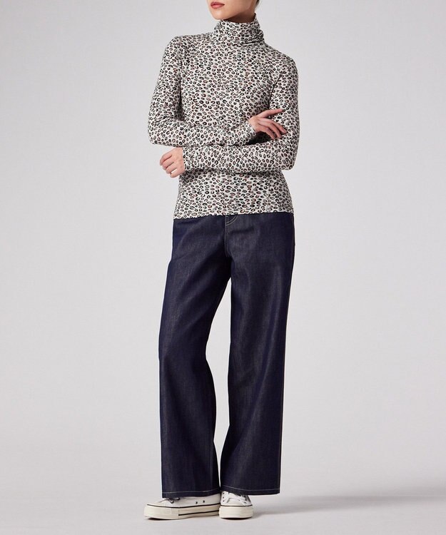 Paul Smith Horseshoe Leopard タートルネック カットソー オフホワイト