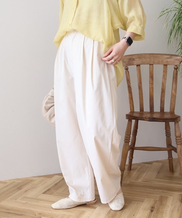 AMERICAN HOLIC ナイロンタックパンツ Ivory