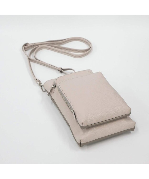 PELLE BORSA スリムポシェット Comfy 6701 スモーキーホワイト