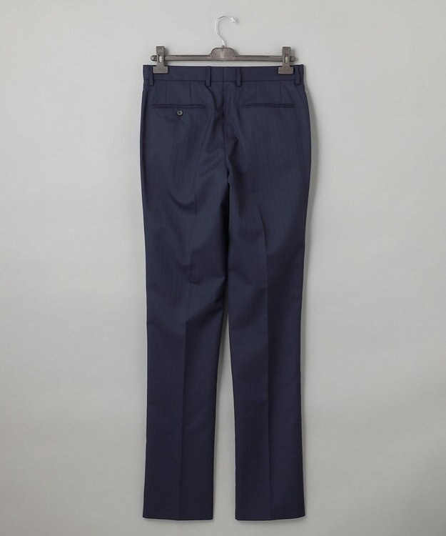 GOTAIRIKU シワになりにくい【御幸毛織/みゆきけおり】DRY SPINNER(ドライスピナー)スーツ（ネイビーストライプ） ネイビー系1