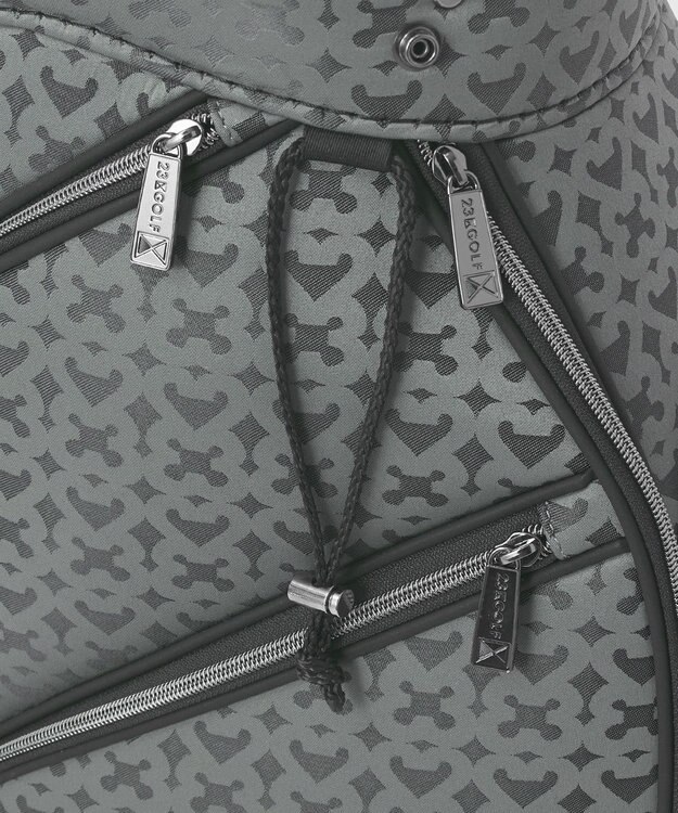 23区GOLF 【UNISEX】モノグラムライトキャディバッグ　ベテランゴルファーにもおすすめなモダンデザイン ブラック系5