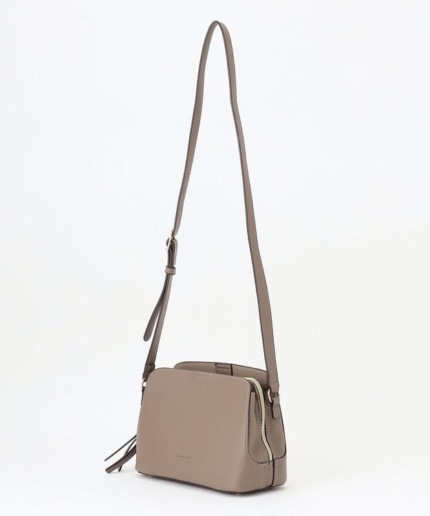 LA BAGAGERIE 【maison vert】 【多収納】アオリショルダーバッグ ライトグレー