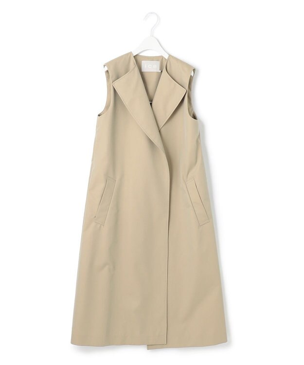 ICB L T/Cシャンブレーツイル 3WAYコート シャンブレーベージュ系