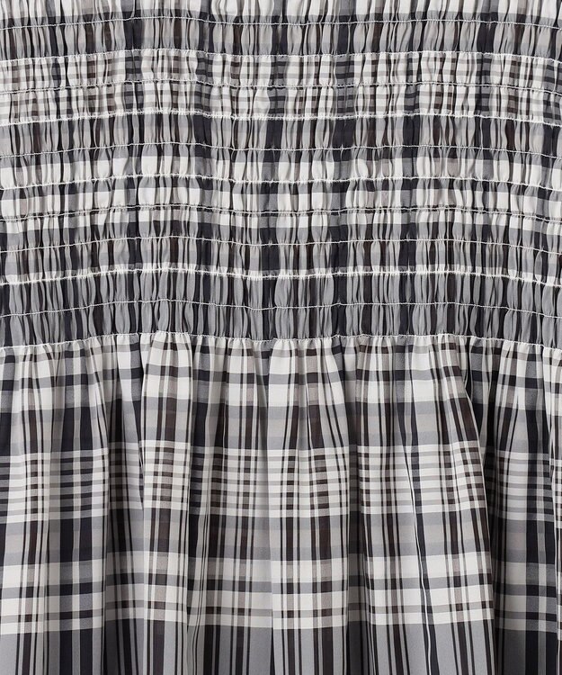 UNFILO 【WEB限定】シアーシャーリングブラウス マドラスチェック