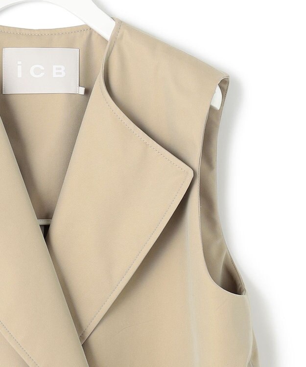 ICB L T/Cシャンブレーツイル 3WAYコート シャンブレーベージュ系