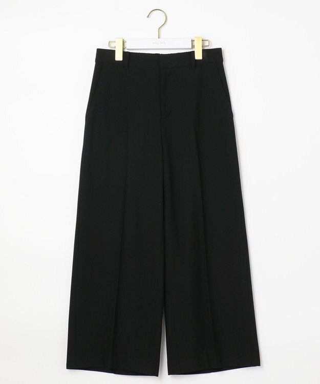 ANY SIS 【蓄熱効果】サーモトロン 2WAYストレッチ ワイドパンツ ネイビーチェック