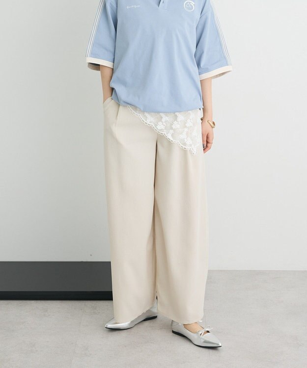 CRAFT STANDARD BOUTIQUE ワイドオーバルパンツ Ivory