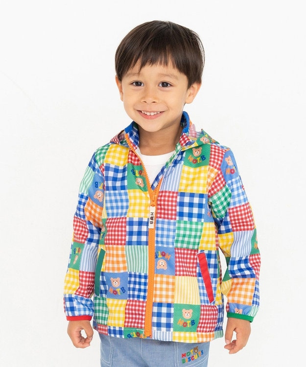 80-120cm】 総柄 はっ水 ウインドブレーカー / MIKI HOUSE HOT