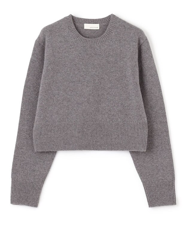 uncrave カシミヤニット（uncrave WHITE） ミッドグレー