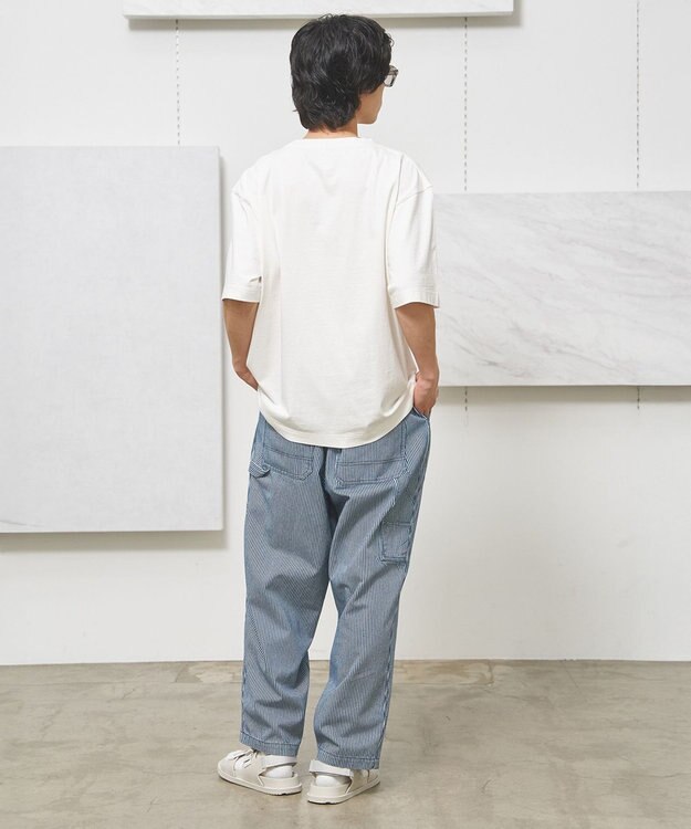 J.PRESS YORK STREET 【UNISEX】フォトプリントTシャツ ”New Yourk street” ホワイト系