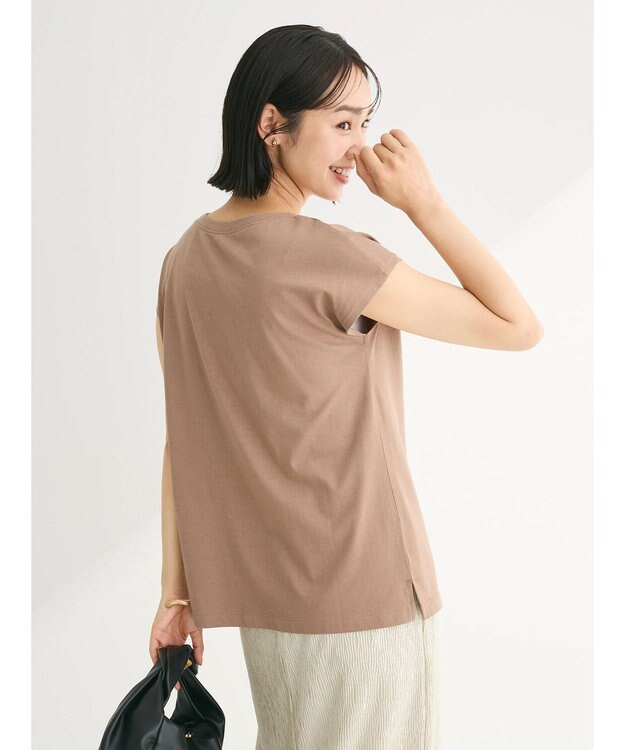 Green Parks フラワーフォトコンパクトプルオーバー Beige