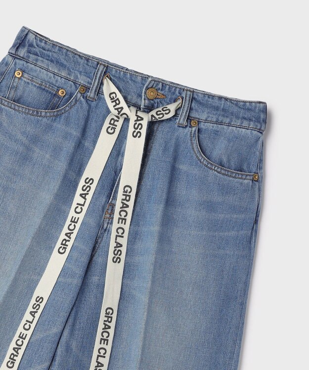 GRACE CONTINENTAL 10ozムラ糸デニムパンツ ブルー