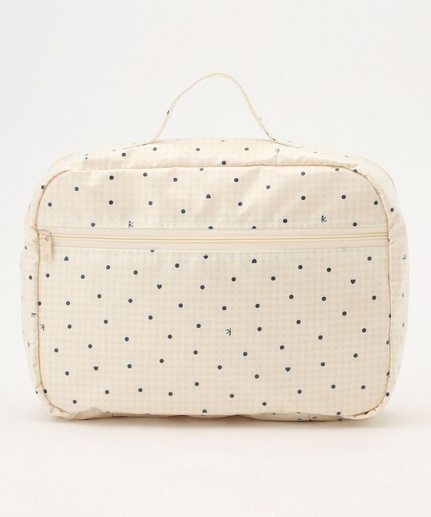 組曲 KIDS gingham K heart トラベルバッグM ベージュ系5