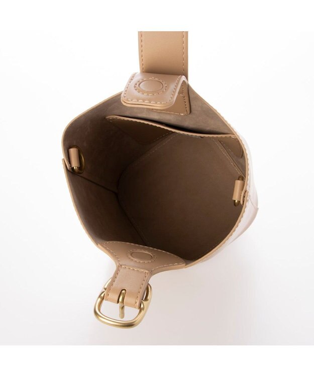 UNBILLION カシュカシュ cachecache / バックルワンハンドル2wayショルダー ベージュ