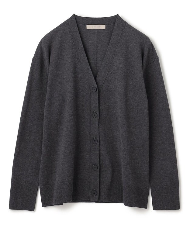 UNFILO 【新色追加】マイビューティニット カーディガン チャコール