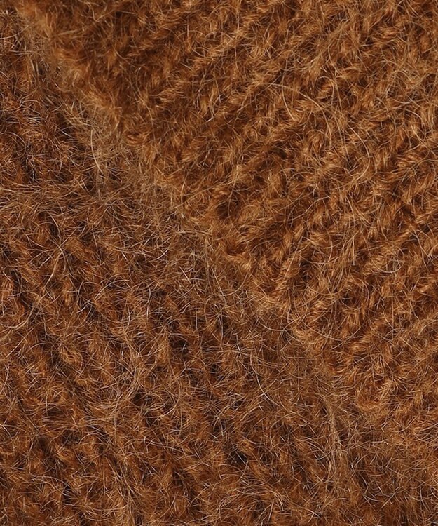 23区 リッチモヘア Vネック カーディガン キャメル系