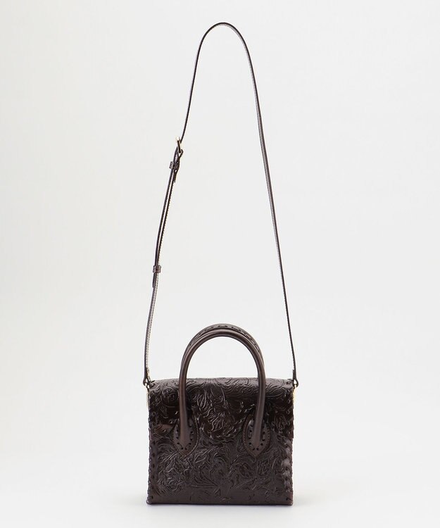 GRACE CONTINENTAL Mini RS Handbag ダークブラウン